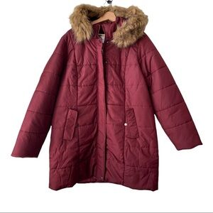 ASOS (Junarose) Faux fur trim parka NWT